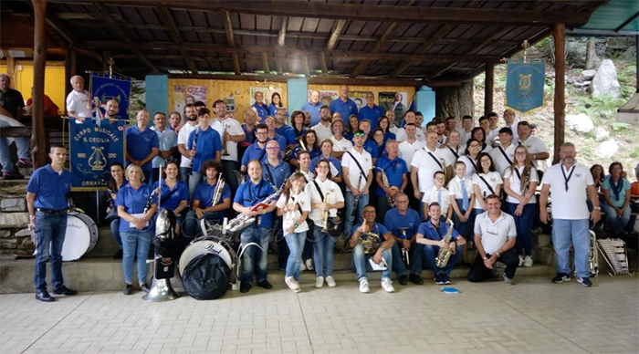 Incontro tra Corpi musicali per celebrare il 25° della scomparsa del maestro Enrico Savia. Foto