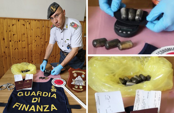 Padre e figlio dalla Colombia fermati sul treno diretto a Milano. Avevano quasi 2 kg di cocaina nello stomaco