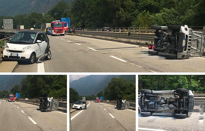 Superstrada chiusa per un incidente, provinciali con lavori a Ornavasso e Mergozzo. L'Ossola intasata nel traffico