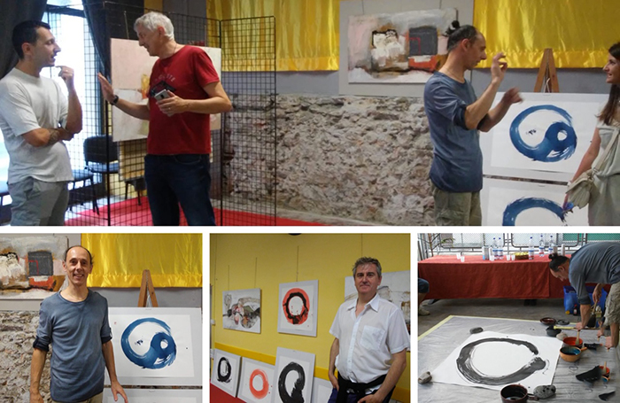 "One Shot": un successo la mostra di Maestrini e Scaciga. Video dello "Zen Action Painting"