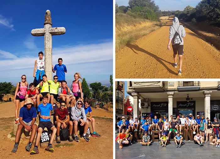Sono a metà del loro pellegrinaggio verso Santiago di Compostela i 34 studenti ossolani. Foto