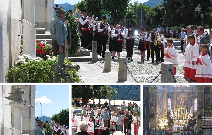 Toceno in festa grazie agli Alpini: messa officiata da Monsignor Antonio Bonzani, vigezzino missionario in Sud America