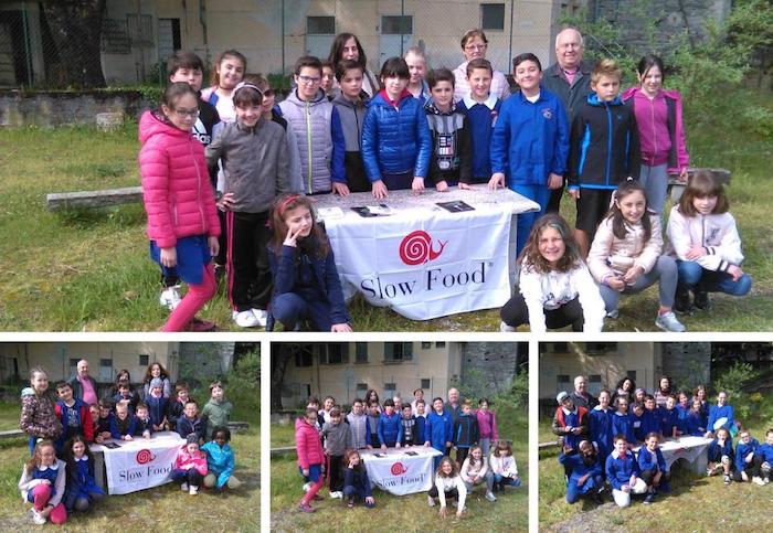 Slow Food ha attivato l'orto a scuola con le quarte classi della Milani 