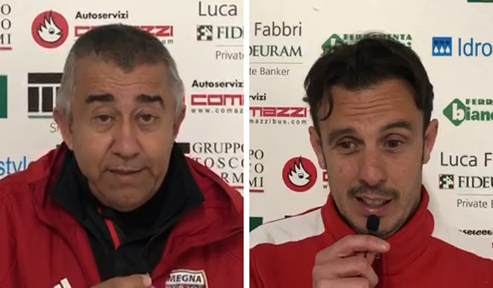 L'Omegna batte Juve Domo nel derby di chiusura del campionato. i commenti dei due mister. Videointerviste