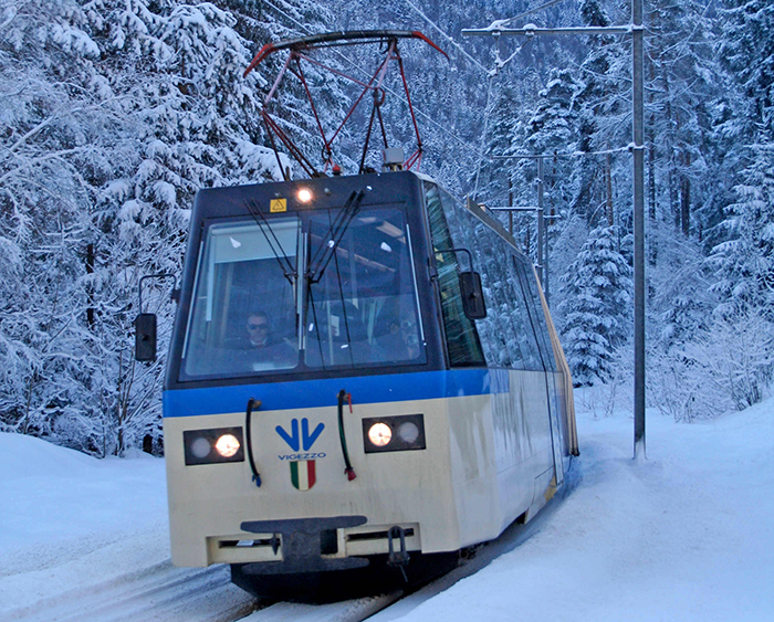 I treni della Ferrovia Vigezzina-Centovalli circolano regolarmente tra Domodossola e Locarno