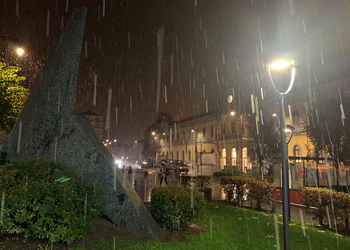 Scende la neve sull'Ossola