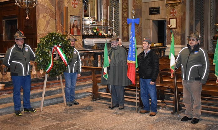 Cena sociale e ricordo di Gianpiero Prelli per gli Alpini di Calasca. Foto