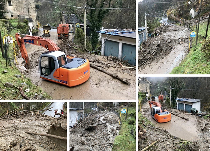 Bognanco: nel pomeriggio strada aperta temporaneamente per permettere alle auto di scendere. Fotogallery