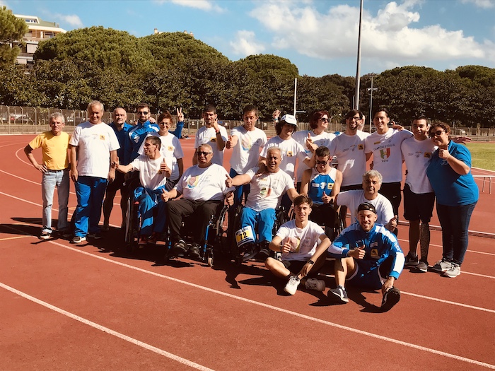 Gli atleti del Gsh Sempione, vicecampioni italiani di Atletica Fispes