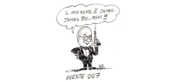 Dedicata a al nuovo mambro del Copasir, Enrico Borghi, la vignetta di Carlo Lux