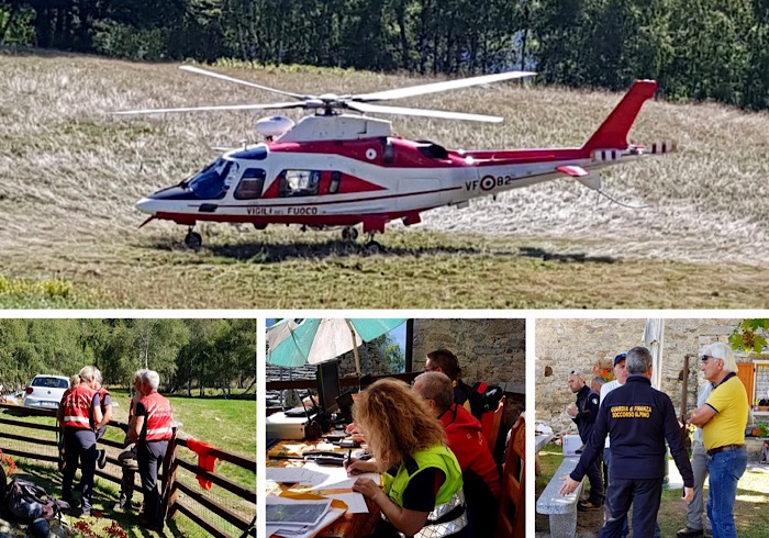 Nessuna traccia tra le acque del Lago all'alpe Agua di Ferruccio Ferraris . Ricerche sospese. Domenica esercitazione interforze