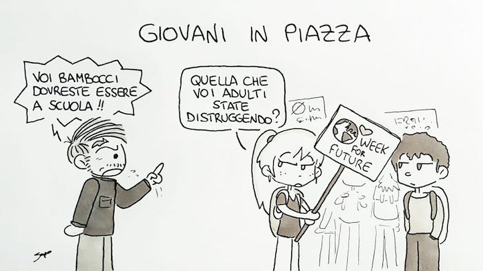 La protesta dei giovani: Sapo la vede così 