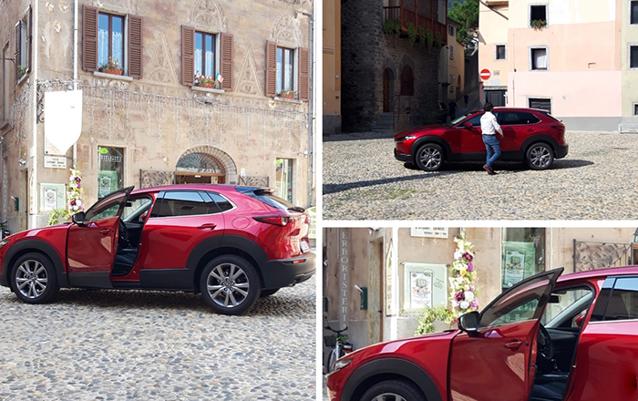 Il Borgo domese usato come location per presentare la nuova Mazda su Quattroruote