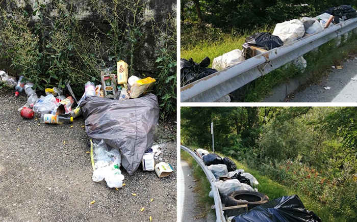 Le piazzole della superstrada ossolana usate come discarica