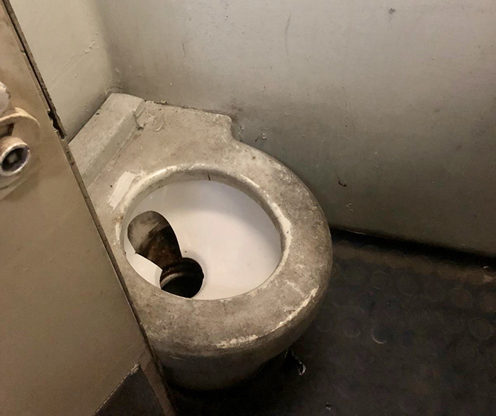 Treni soppressi e fatiscenti sulla linea Domo- Milano. Se questo è un bagno...