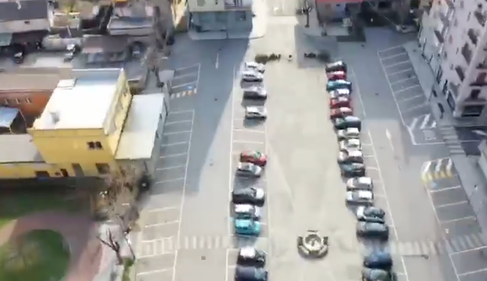 Villadossola - il drone sulla città deserta, il sindaco: bravi, continuiamo così