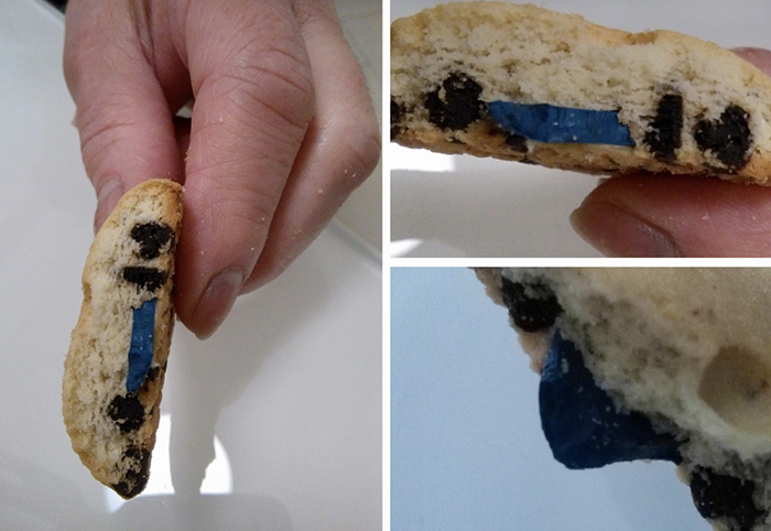  Trova un pezzo di ferro in un biscotto comperato al market