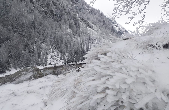  Meteo: dal ghiaccio in alta valle di ieri (-5°) al sole di oggi. Temperature in salita sino altre i 20°. Fotogallery
