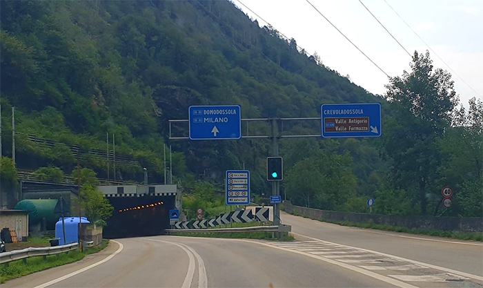 Chiusura della galleria Montecrevola sulla superstrada ossolana, ecco il comunicato ufficiale di Anas