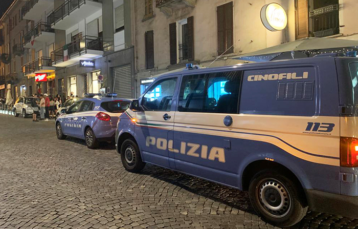  Unità cinofile in azione per i controlli alla movida domese