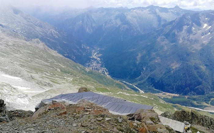  Macugnaga: lavori di ristrutturazione al rifugio Cai Eugenio Sella. Foto