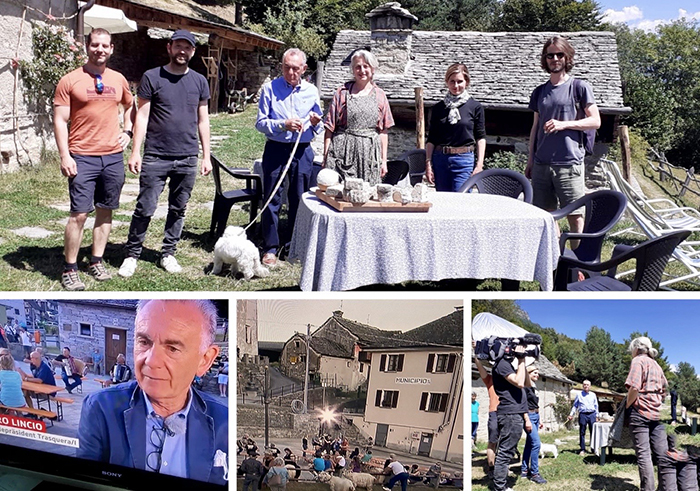  Trasquera star sulla televisione svizzera. Diretta tv dal paese ossolano sulla tv nazionale