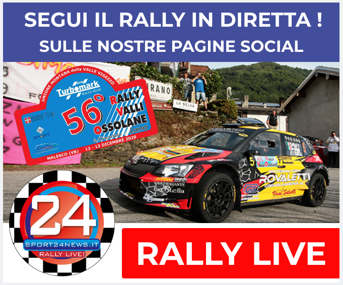 Il 56° Rally della valli Ossolane in diretta sui nostri social, non perdetevi neanche una curva!