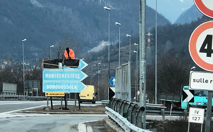 Superstrada, nuovamente cancellata l'uscita per Crevoladossola