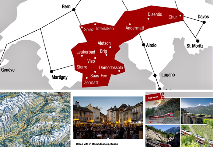 Lezioni di turismo dalla Svizzera, biglietto unico per i treni: 761 Km dal Cervino, a Kandersteg. E con partenza da Domodossola