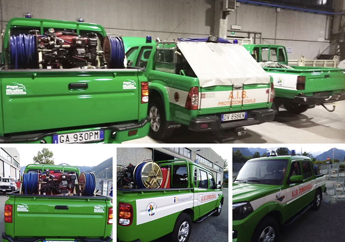 Sempre più attrezzati gli Aib Domodossola. Ecco il nuovo pickup