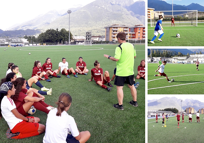 Open day per lanciare il settore femminile della Juventus Domo. Foto