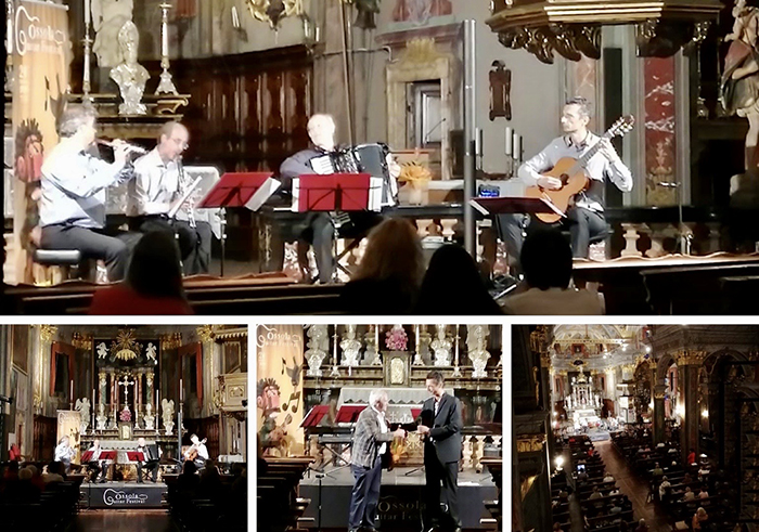 Pienone al concerto inaugurale della 24^ edizione dell'Ossola Guitar Festival. Foto