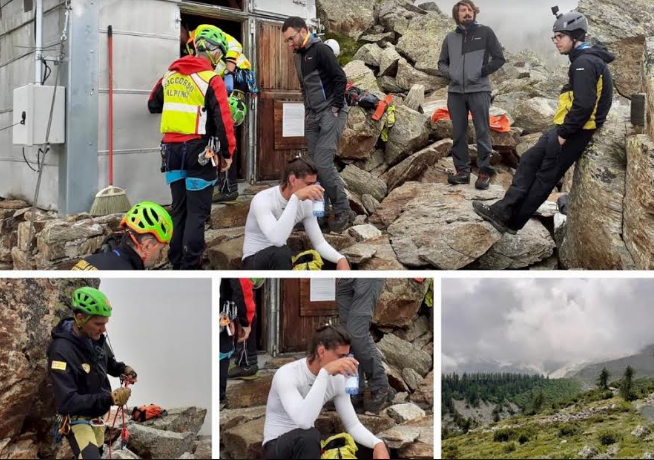 Raggiunta l'escursionista infortunata sul Monte Rosa