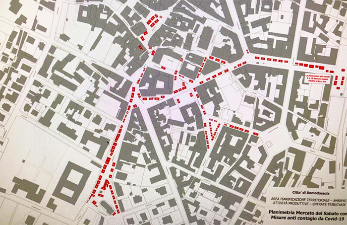 Domodossola: l'ampliamento del Mercato confermato sino al 31 gennaio 2021. Ecco la mappa