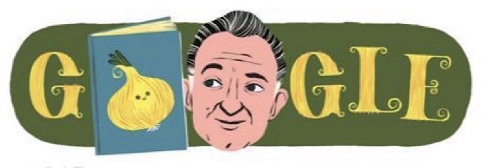 Il colosso Google ricorda lo scrittore omegnese Gianni Rodari con un doodle