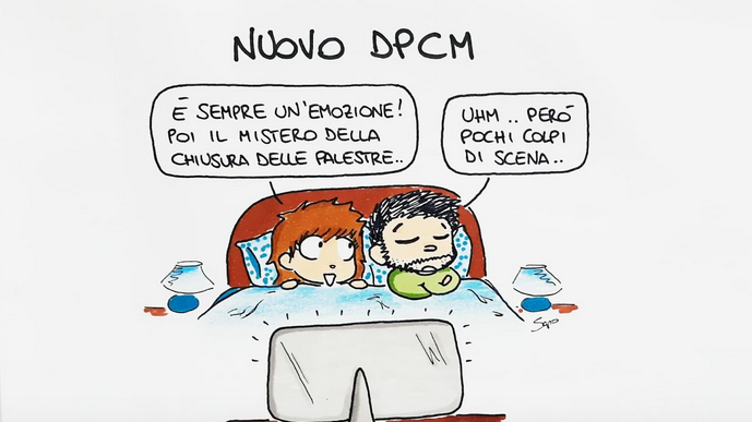 I continui nuovi Dpcm nella nuova vignetta di Sapo