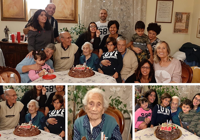 Festa per i 105 anni di Vincenza Assumma Fiumanò