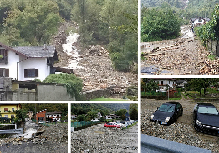 Frane e allagamenti a Pieve Vergonte. Fotogallery