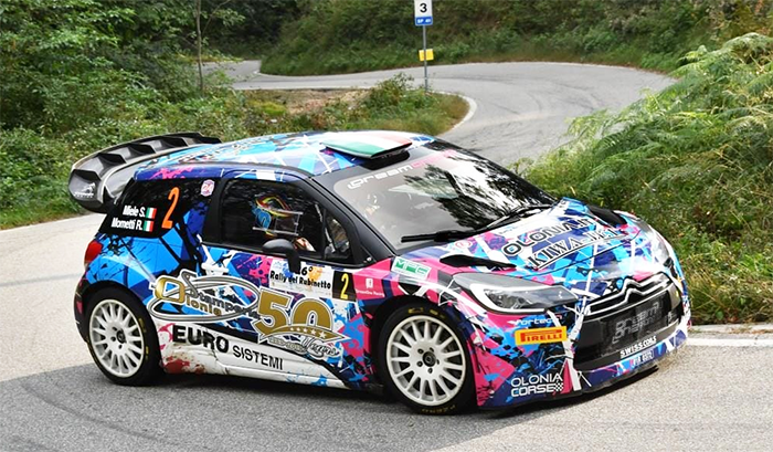 Rally del Rubinetto, a metà gara davanti Simone Miele e Mario Cerutti