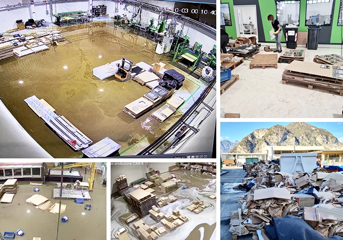 Zinox Laser di Gravellona, con l'alluvione danni stimati in 1,5 milioni di euro