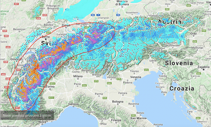 Arriva la neve sulle montagne ossolane: al nord delle Alpi attesi sino a 50 cm