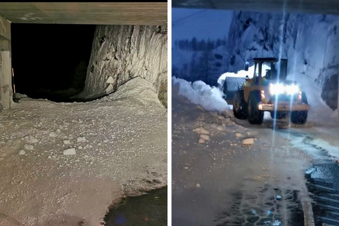 Anas pulisce dalla neve la la statale 659 “delle Valli Antigorio e Formazza”. Provvisoriamente chiusa al traffico a Canza