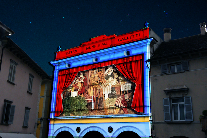 Domo: il videomapping racconta la storia della città e del teatro Galletti 