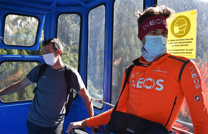 Filippo Ganna si allena a Macugnaga: una settimana in altura per preparare l'oilimpiade di Tokyo