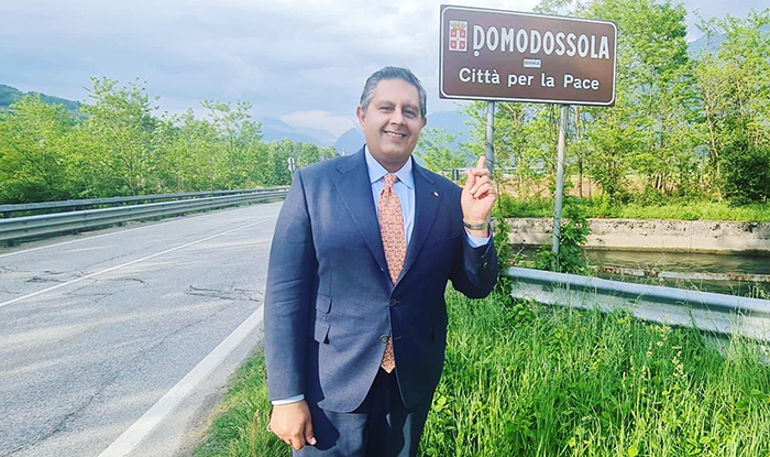 Giovanni Toti presenta i rappresentanti per il Vco di “Cambiamo”. A Domodossola una lista in supporto a Pizzi. Foto