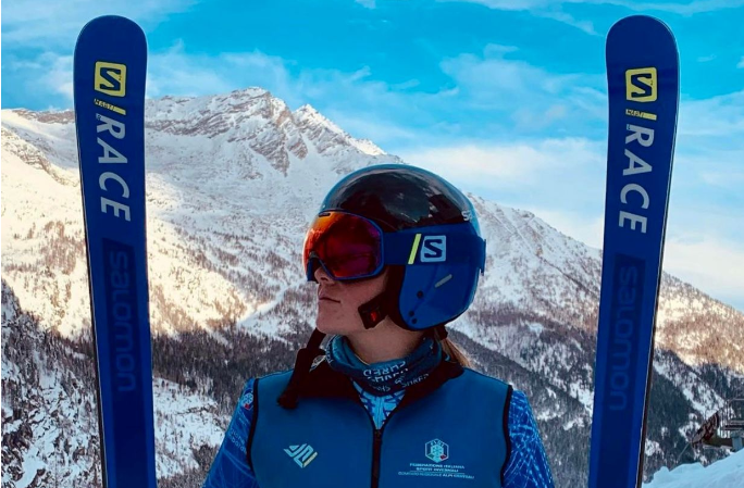 Martina Marangon si fa onore ai campionati italiani aspiranti di sci alpino