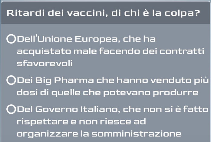 Ritardi dei vaccini, di chi è la colpa? Vota il sondaggio sulla App News24