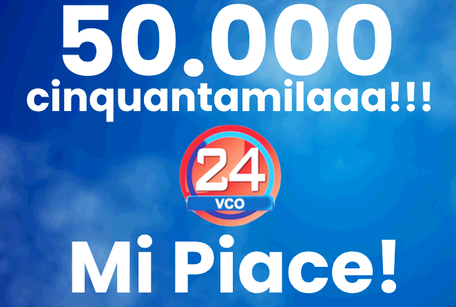 La vocazione "social" di 24:  raggiunti i 50 mila "Mi Piace" sulla pagina Facebook di Vco24. 