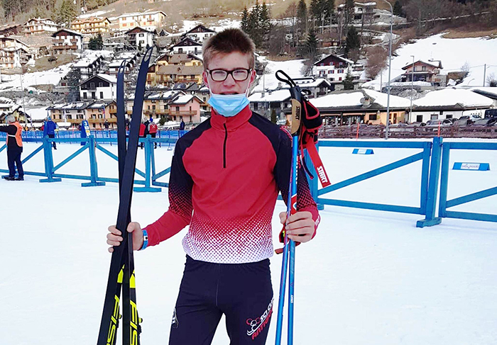 Gabriele Matli ottavo nella sprint a tecnica libera dei campionati italiani di sci nordico Allievi