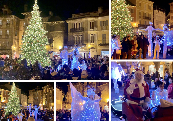 Acrobati, luci e Babbo Natale: sabato Domo accende l'albero in piazza 